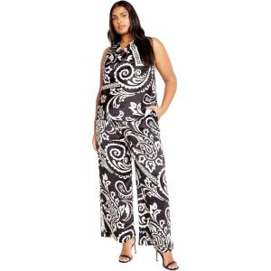 City Chic Women’s Pant – Sienna Print(Paisley)