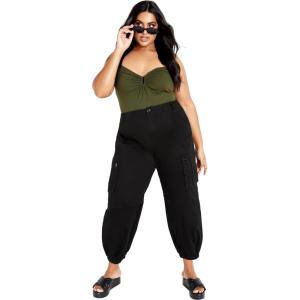 City Chic Women’s Plus Size Halo Pant(Black)