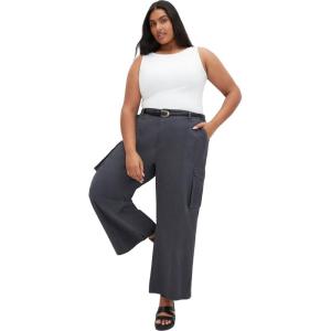 City Chic Women’s Plus Size Mia Cargo Pant(Steel Washed)