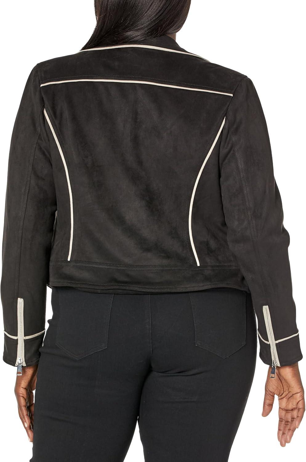 image:imageCity Chic Womens Apparel Womens City Chic Plus Size JKT Nicole BLKIvory