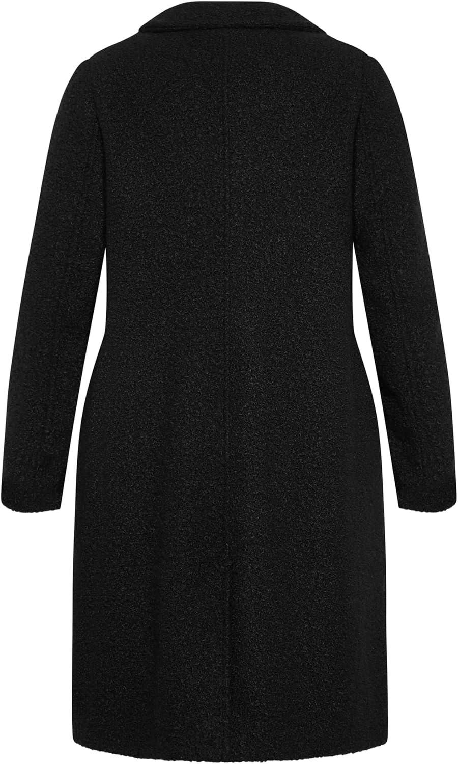 image:imageCity Chic Womens Citychic Plus Size Coat Daniella in Black Size 12Black
