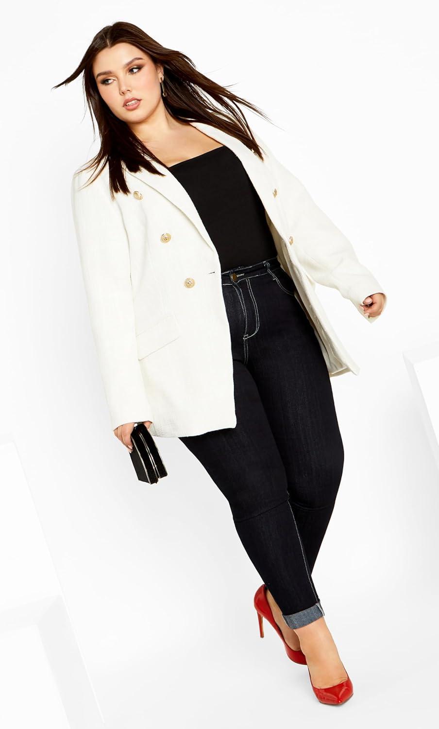 image:imageCity Chic Womens Elly JacketCreme