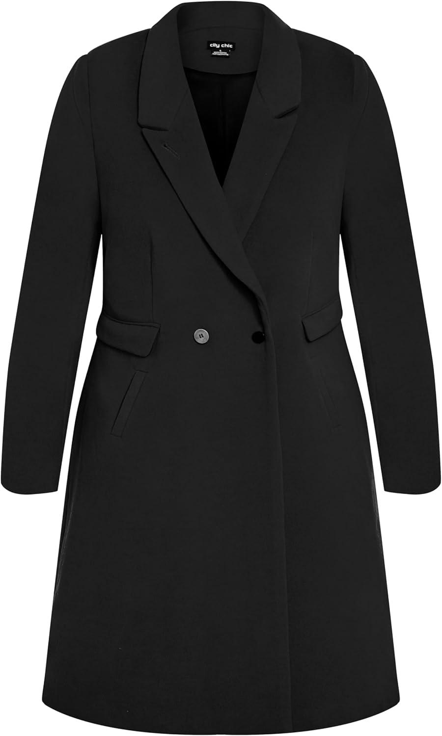 image:imageCity Chic Womens Oaklyn CoatBlack