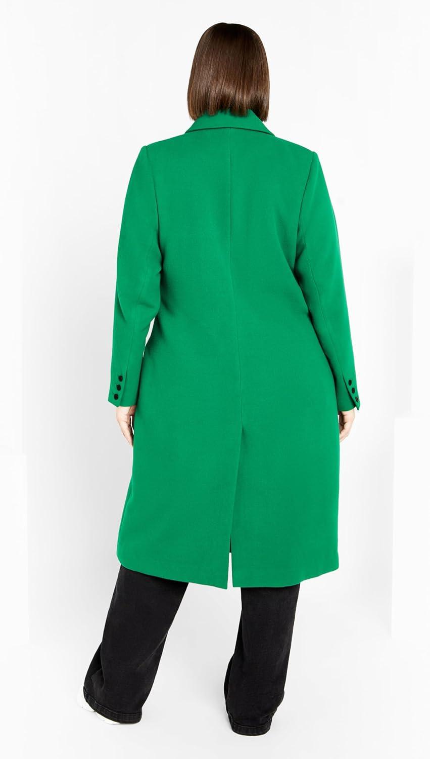 image:imageCity Chic Womens Oaklyn CoatGreenstone