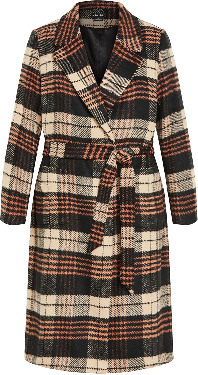 image:imageCity Chic Womens Plus Size Alani CoatCheck