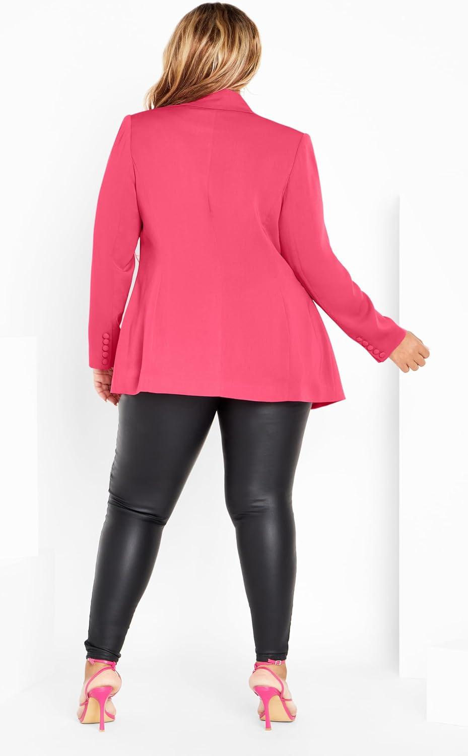 image:imageCity Chic Womens Plus Size Lottie JacketVibrant Pink