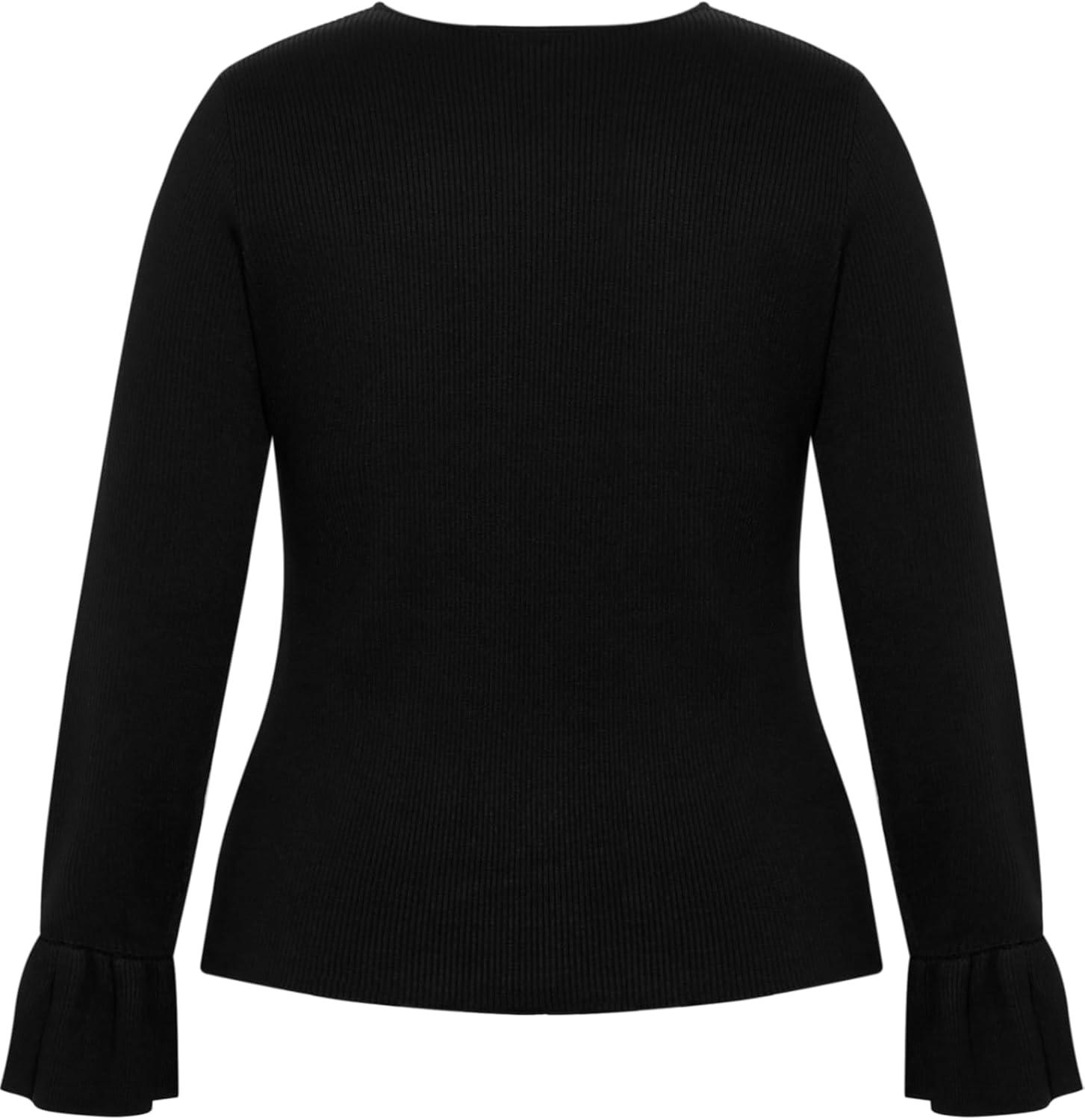 image:imageCity Chic Womens Plus Size Selena SweaterBlack