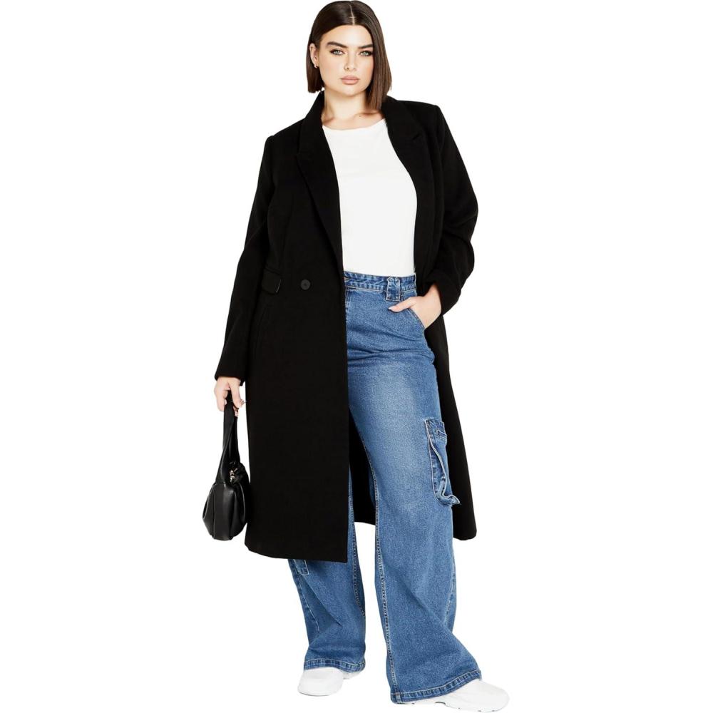 image:imageCity Chic Womens Oaklyn CoatBlack