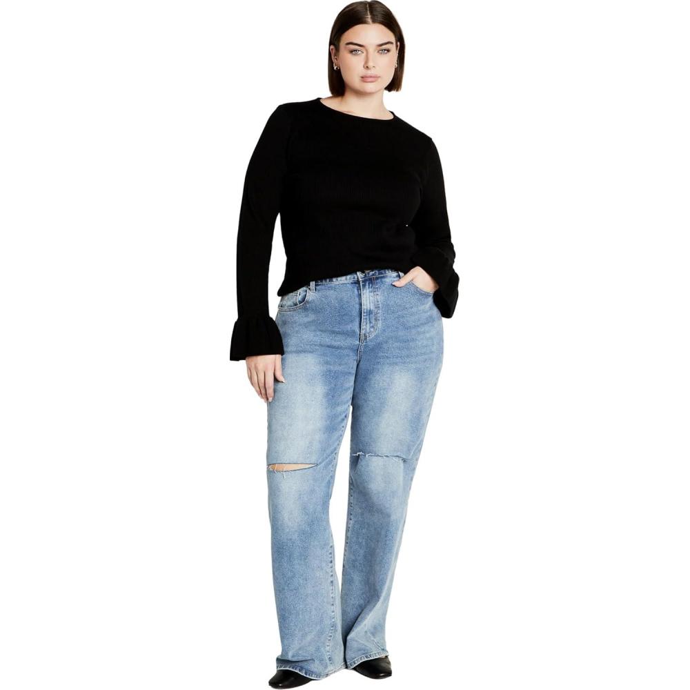 image:imageCity Chic Womens Plus Size Selena SweaterBlack