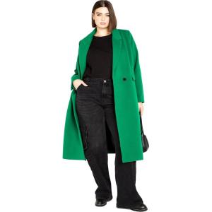 City Chic Women’s Oaklyn Coat(Greenstone)