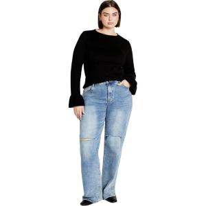 City Chic Women’s Plus Size Selena Sweater(Black)