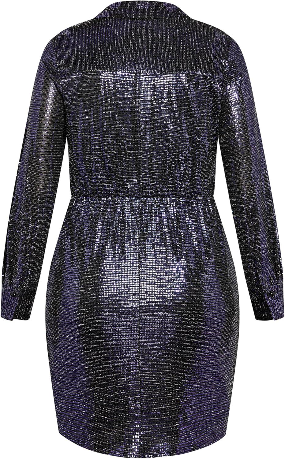 image:imageCity Chic Plus Size Dress Sequin Glow