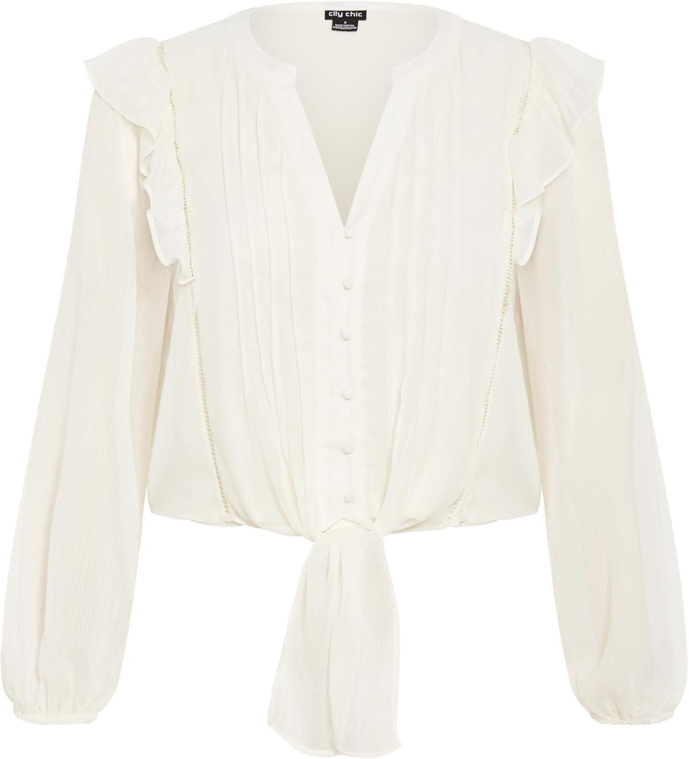 image:imageCity Chic Womens Citychic Plus Size Shirt MelinaIvory