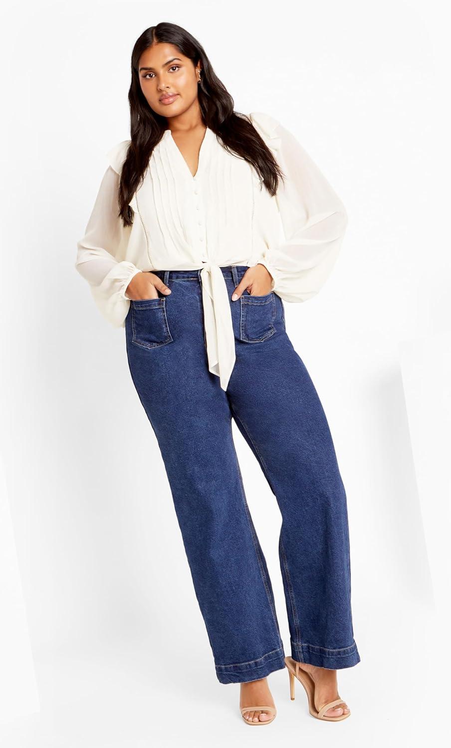 image:imageCity Chic Womens Citychic Plus Size Shirt MelinaIvory