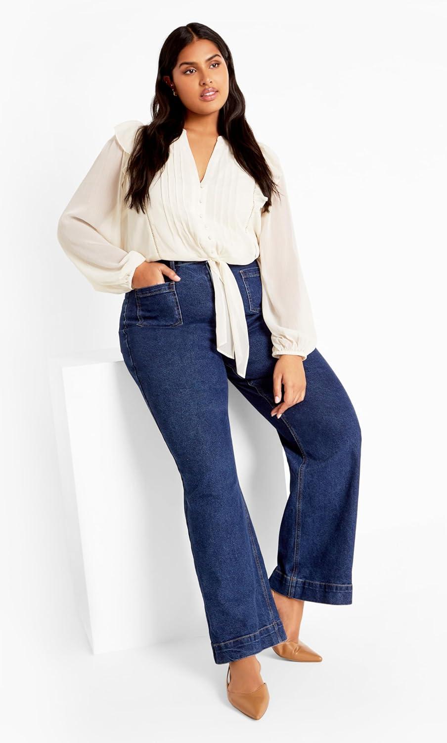 image:imageCity Chic Womens Citychic Plus Size Shirt MelinaIvory