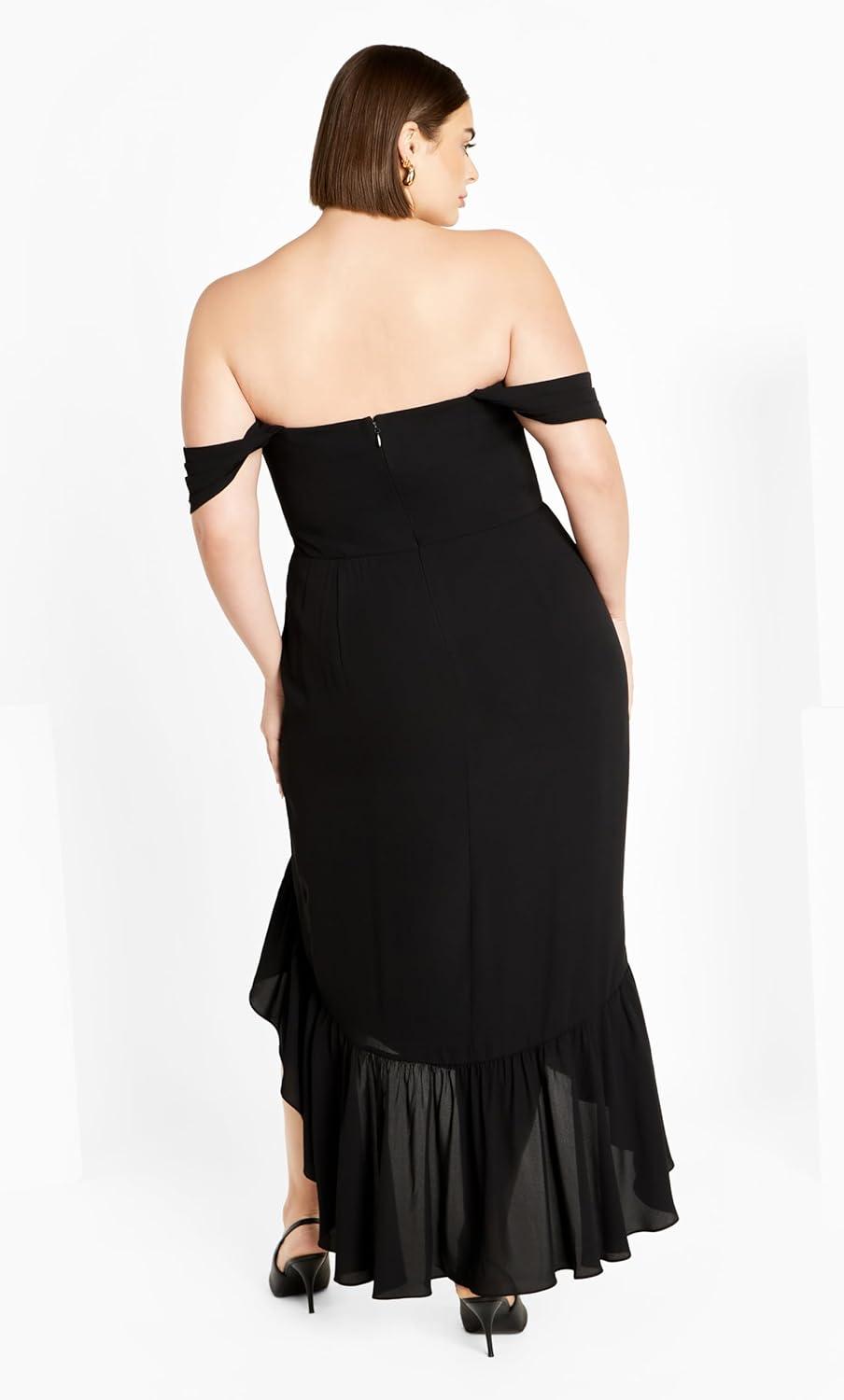 image:imageCity Chic Womens Maxi Cocktail Dress RosabellaBlack