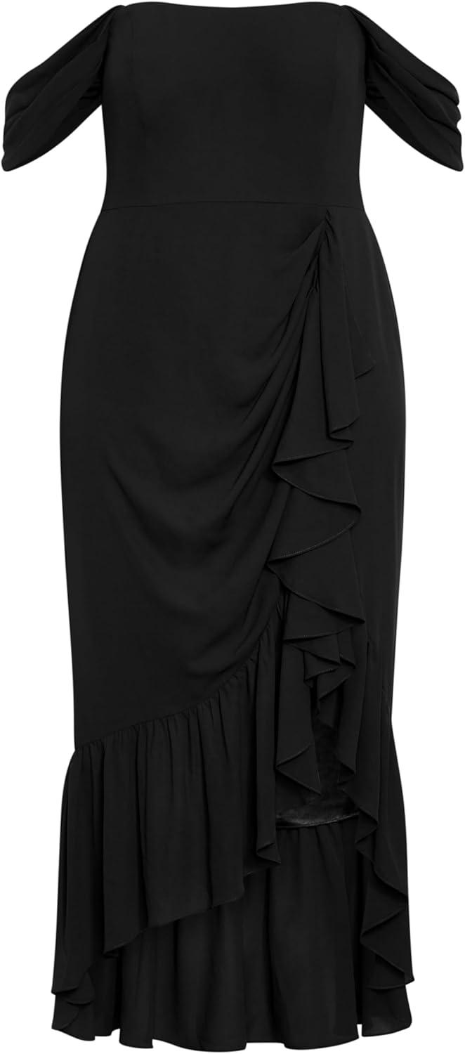 image:imageCity Chic Womens Maxi Cocktail Dress RosabellaBlack