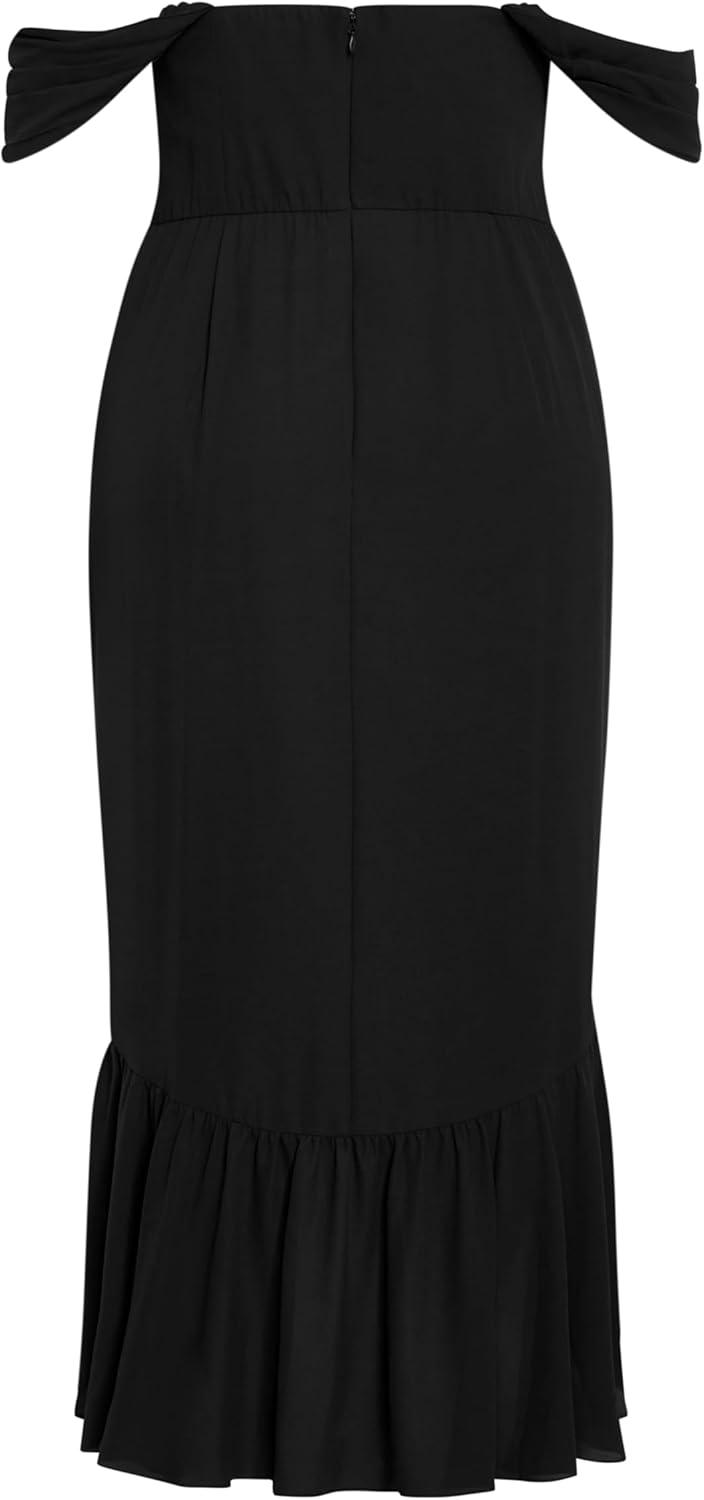 image:imageCity Chic Womens Maxi Cocktail Dress RosabellaBlack