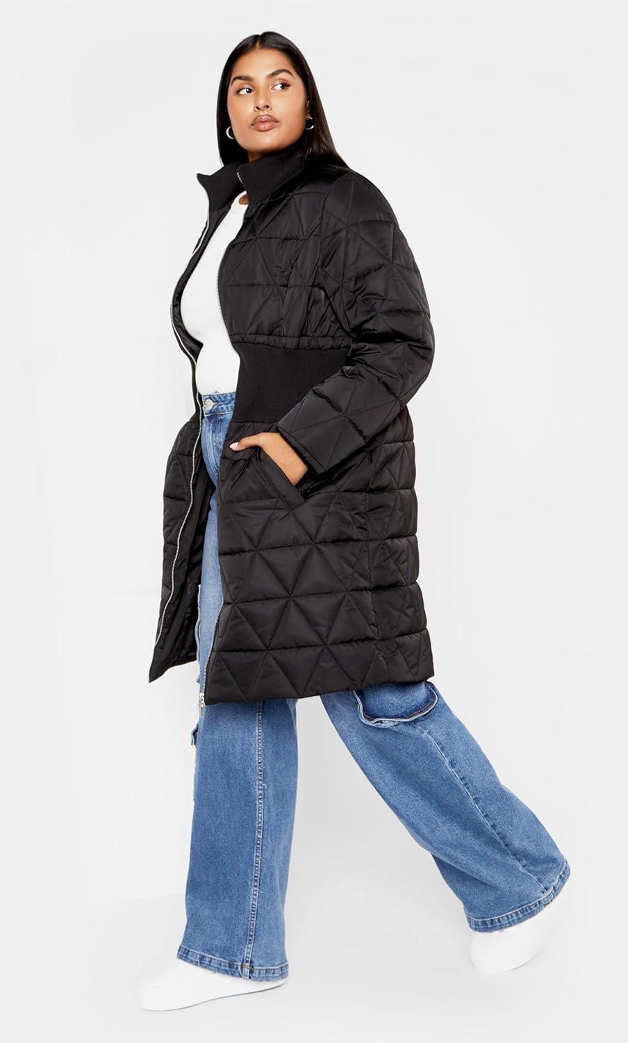image:imageCity Chic Womens Nova Puffer JacketBlack