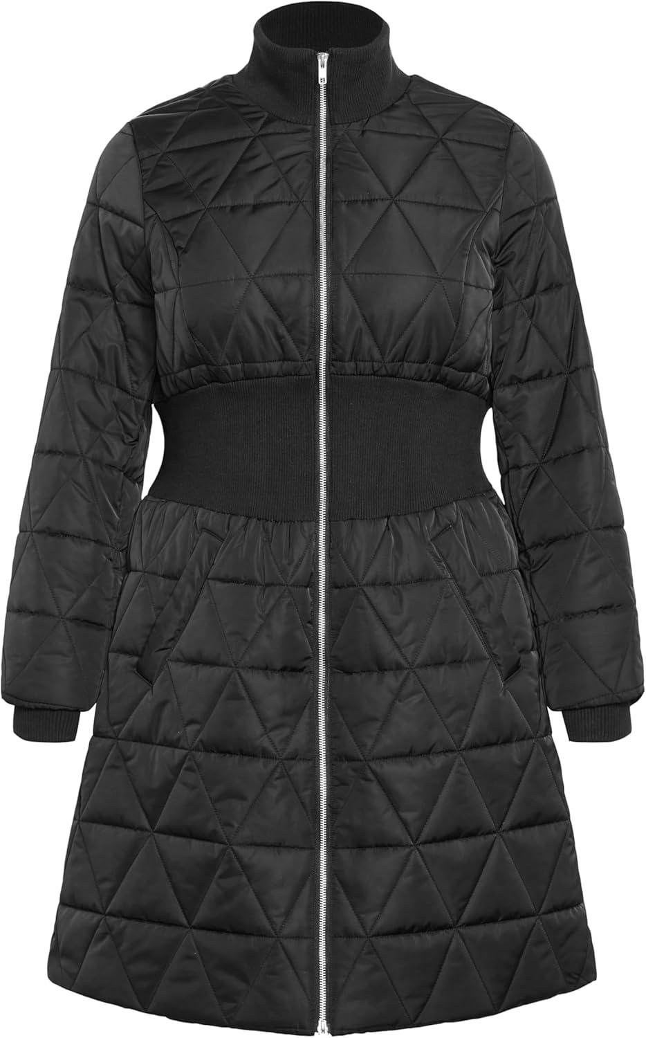 image:imageCity Chic Womens Nova Puffer JacketBlack