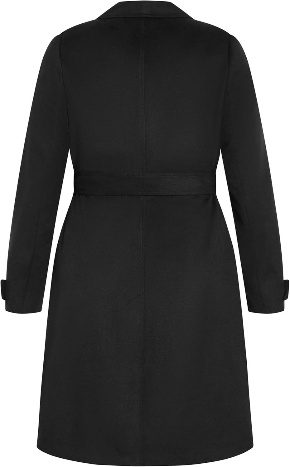 image:imageCity Chic Womens Plus Size Abby CoatBlack