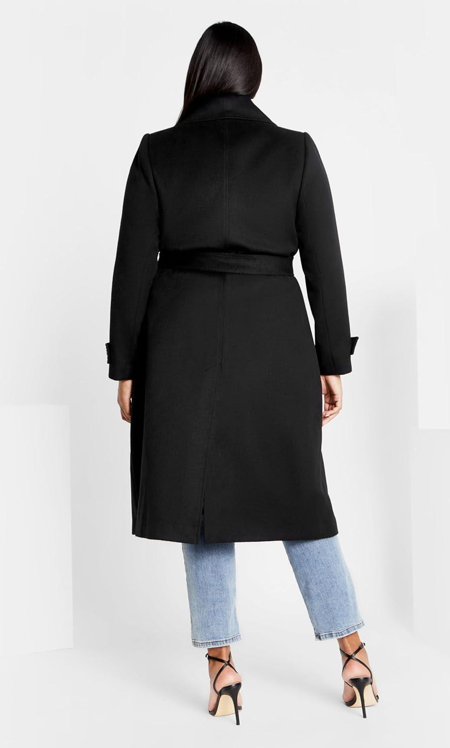 image:imageCity Chic Womens Plus Size Abby CoatBlack