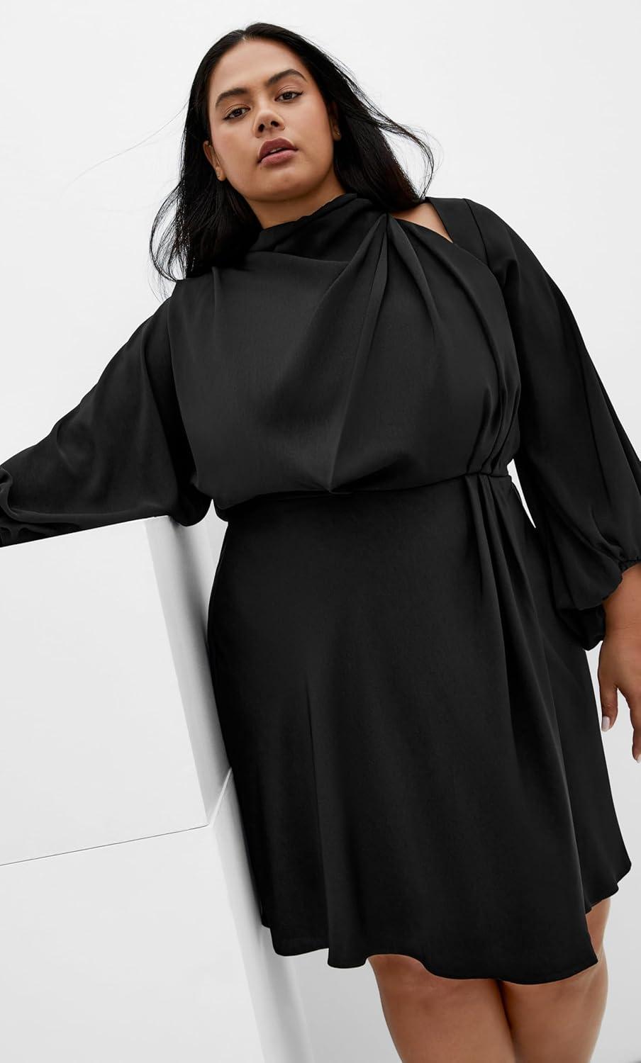 image:imageCity Chic Womens Plus Size Cocktail Dress Jaylee MiniBlack