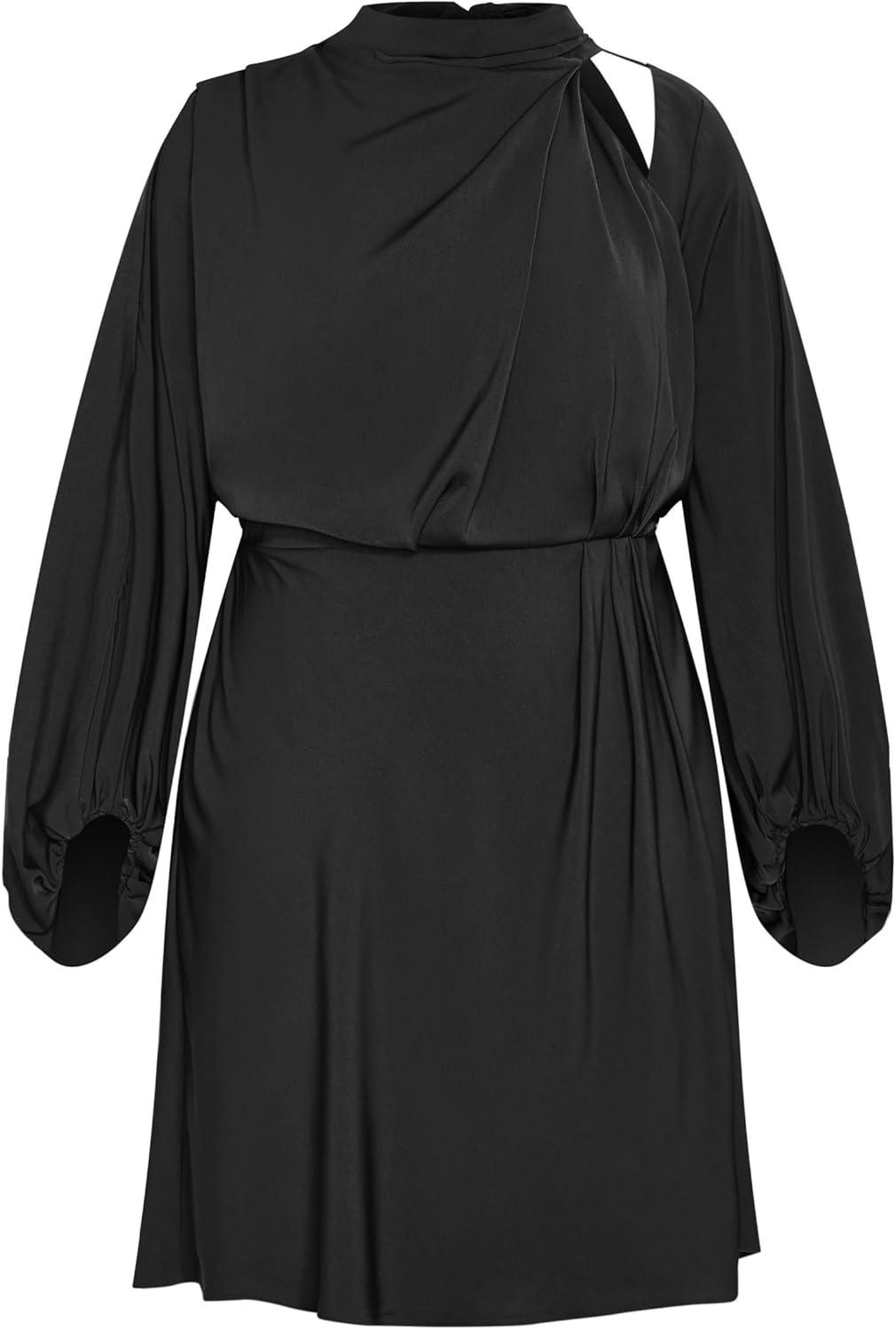 image:imageCity Chic Womens Plus Size Cocktail Dress Jaylee MiniBlack