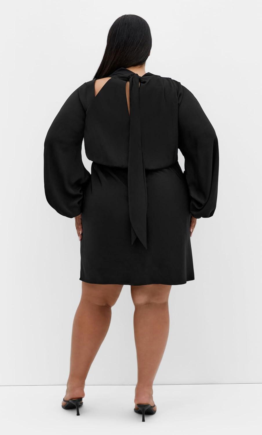 image:imageCity Chic Womens Plus Size Cocktail Dress Jaylee MiniBlack