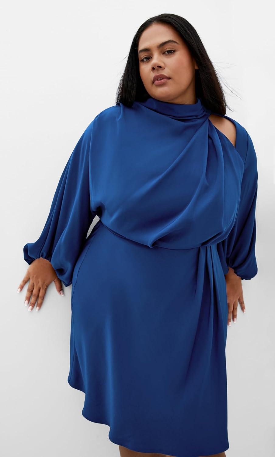 image:imageCity Chic Womens Plus Size Cocktail Dress Jaylee MiniDeep Ocean