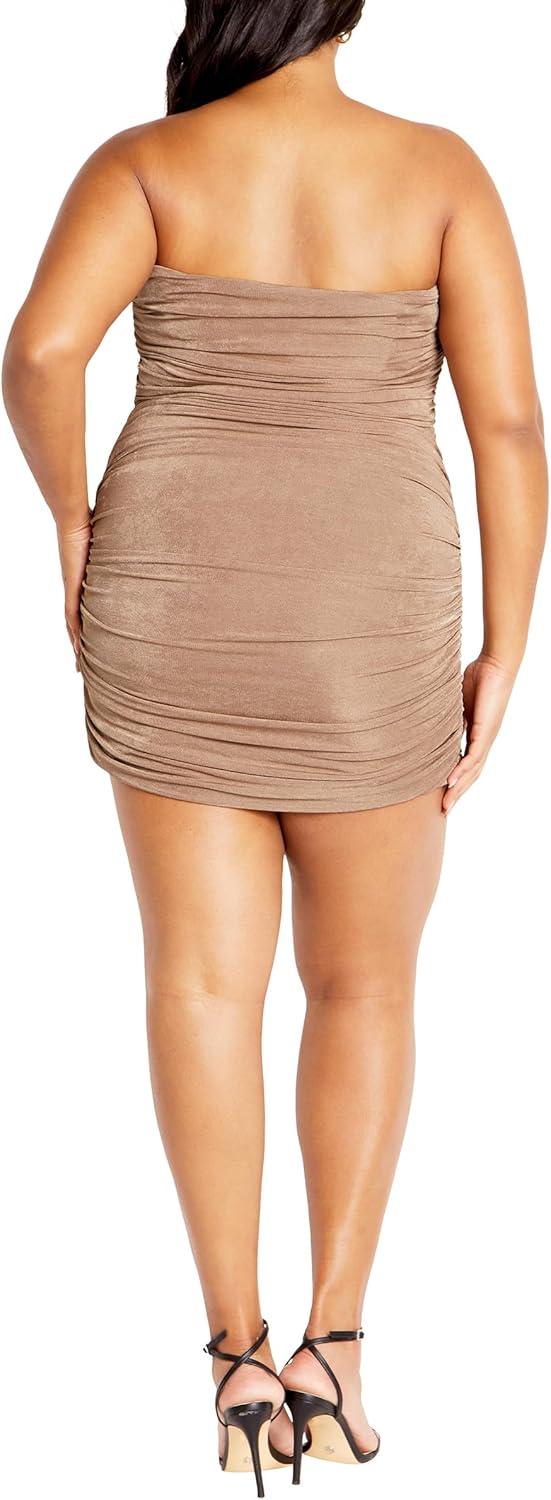 image:imageCity Chic Womens Plus Size Dress KaliMocha