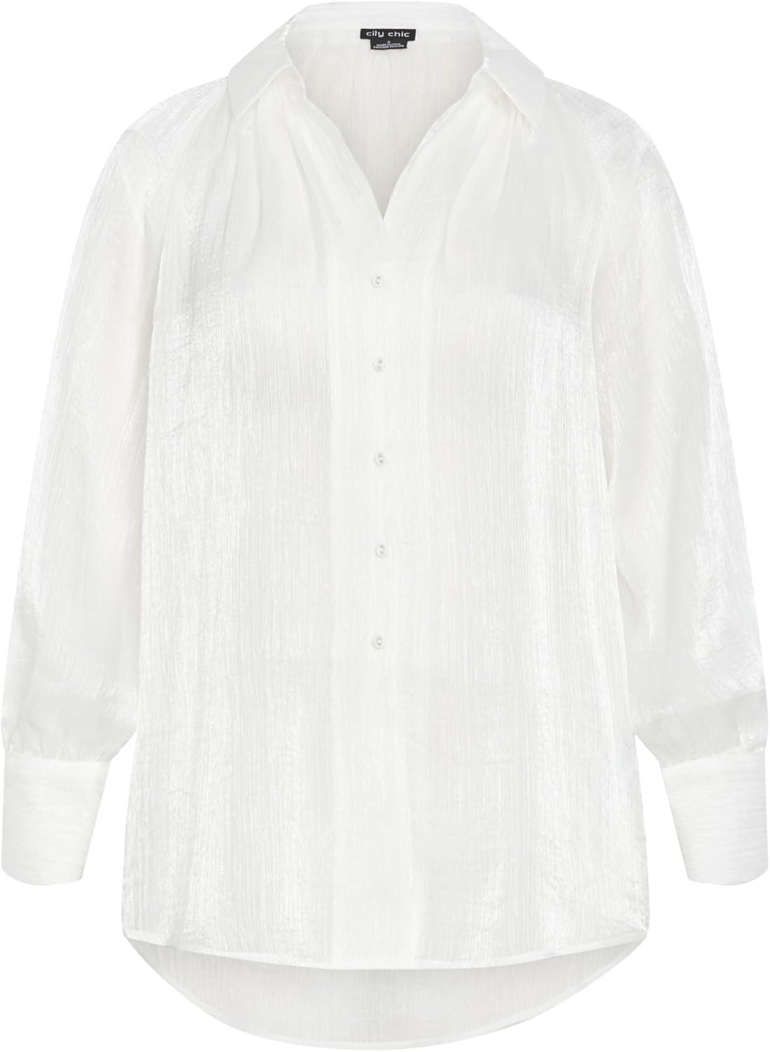 image:imageCity Chic Womens Plus Size Shirt IlianaIvory