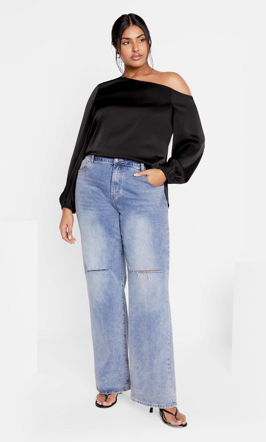 image:imageCity Chic Womens Plus Size Top KianaBlack