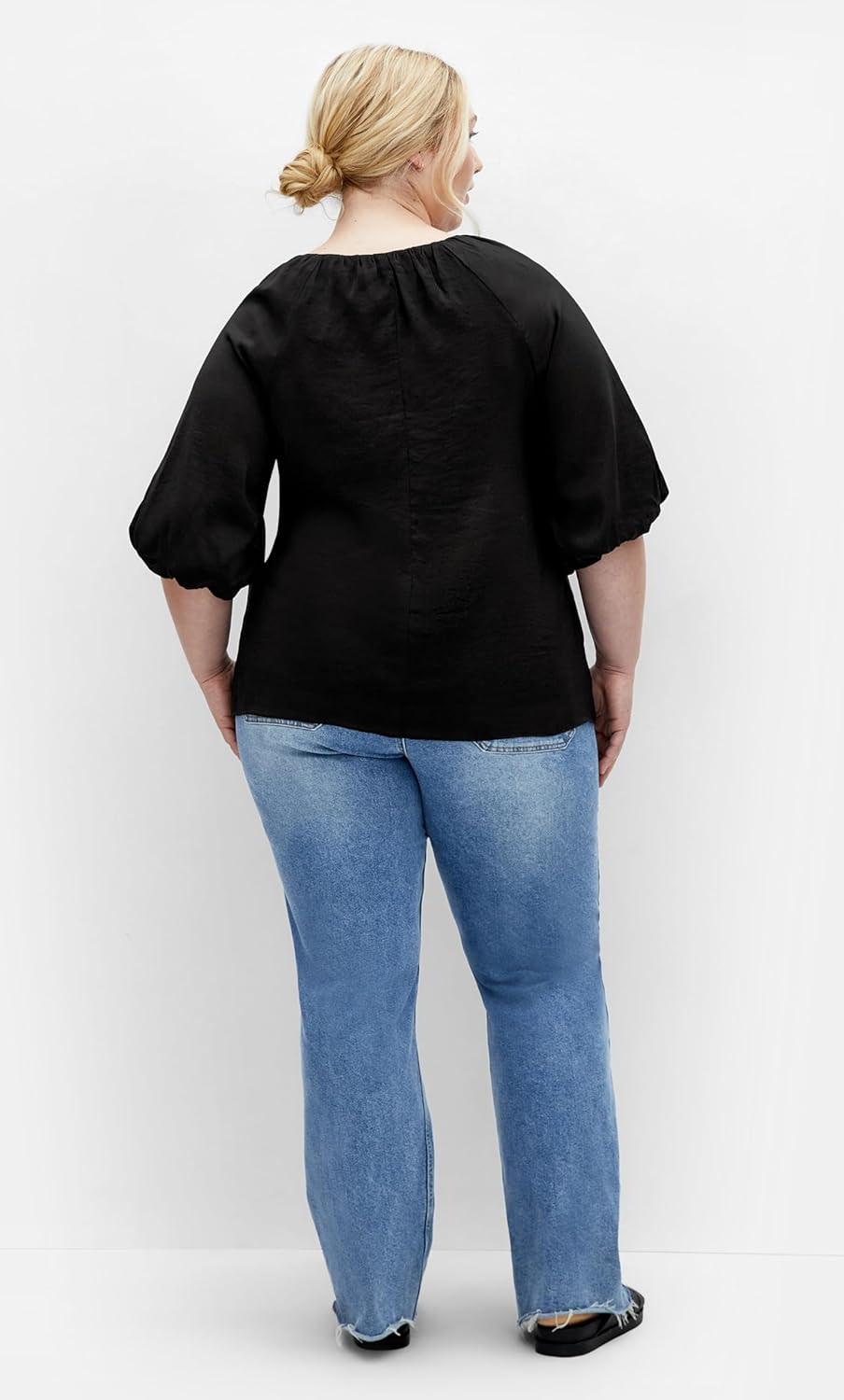 image:imageCity Chic Womens Plus Size Top AlyssiaBlack