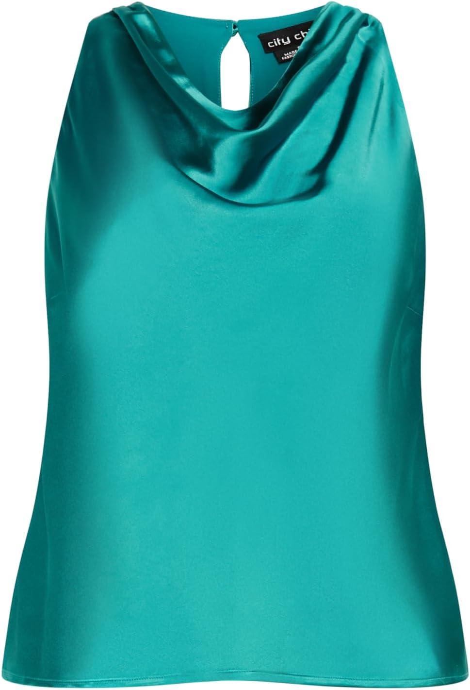 image:imageCity Chic Womens Plus Size Top PerriPeacock