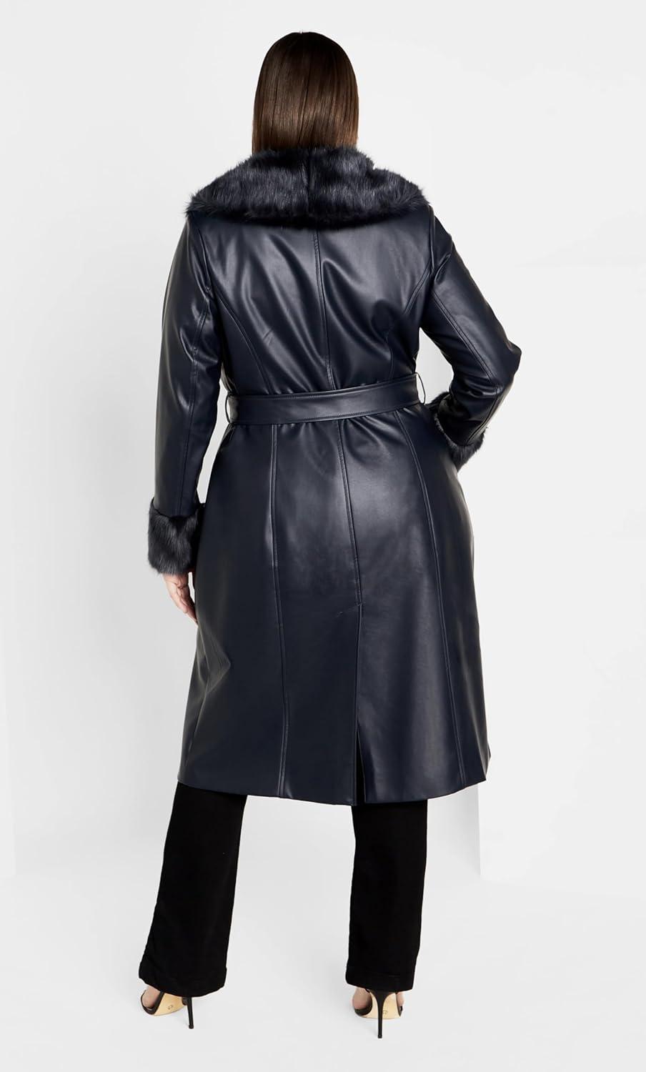 image:imageCity Chic Womens Spanish Romance CoatSteel Blue
