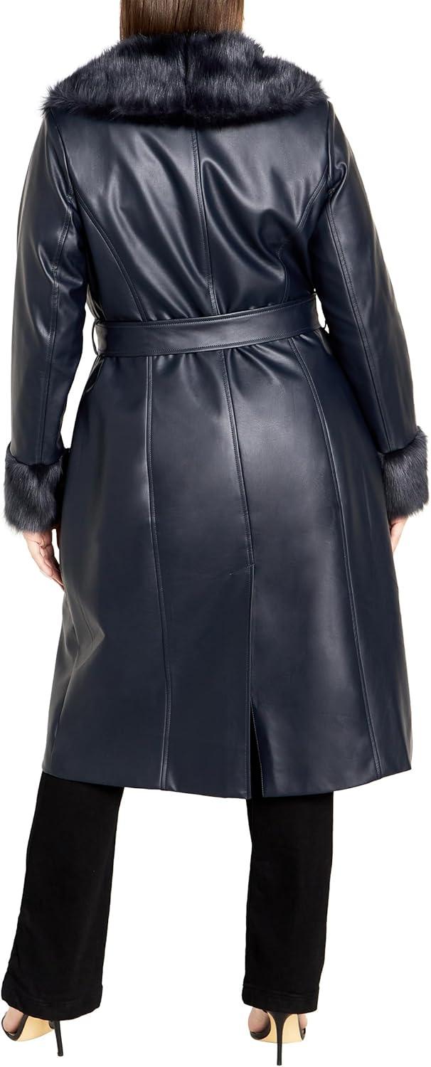 image:imageCity Chic Womens Spanish Romance CoatSteel Blue