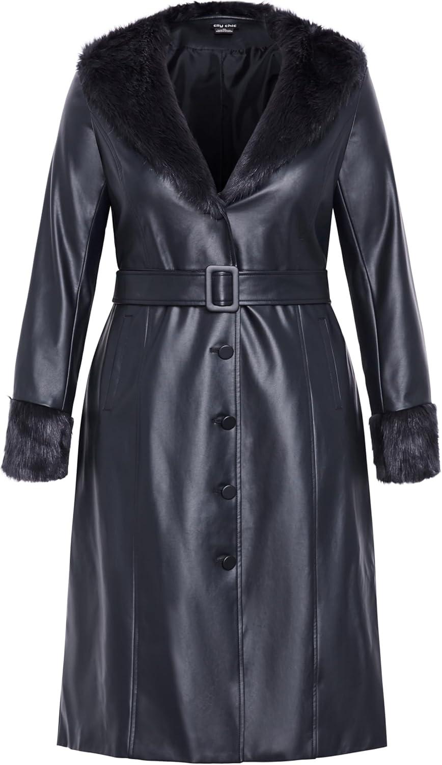 image:imageCity Chic Womens Spanish Romance CoatSteel Blue
