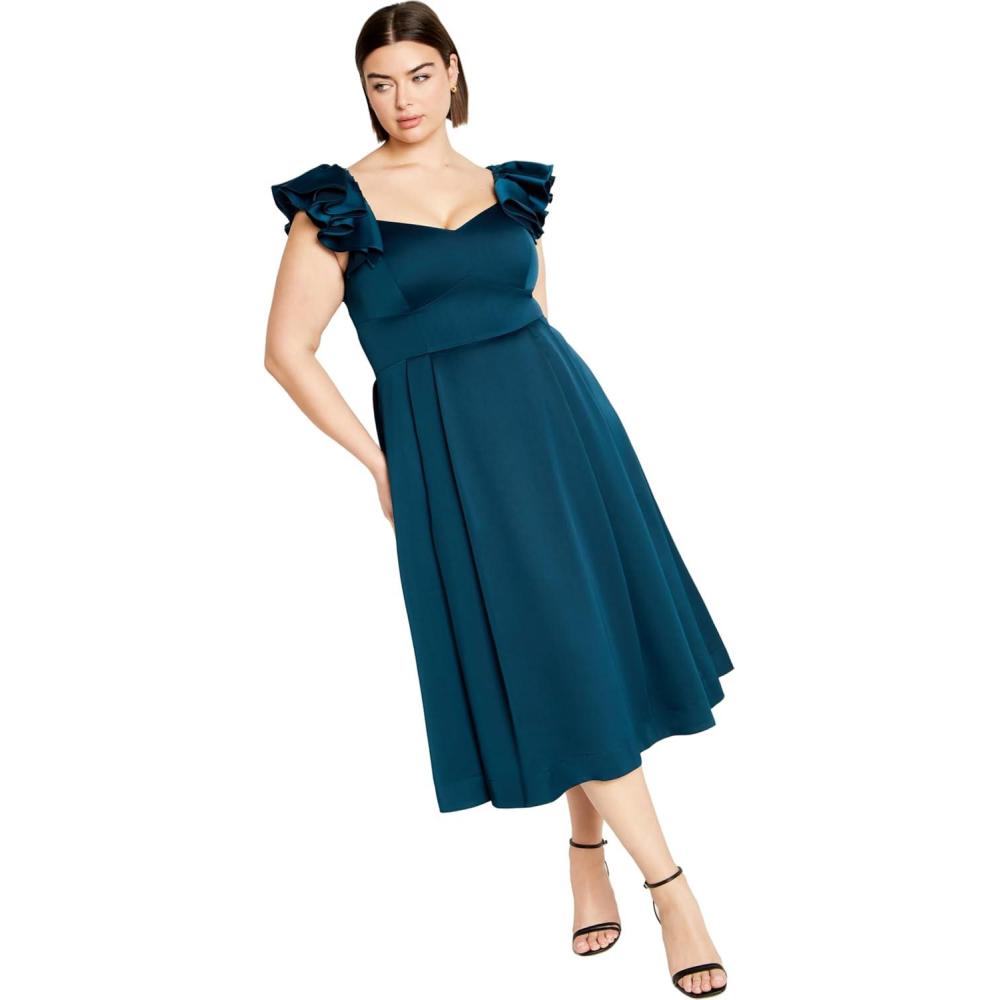 image:imageCity Chic Womens Cocktail Dress RoselynEmerald