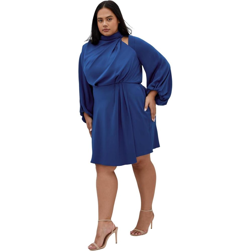 image:imageCity Chic Womens Plus Size Cocktail Dress Jaylee MiniDeep Ocean