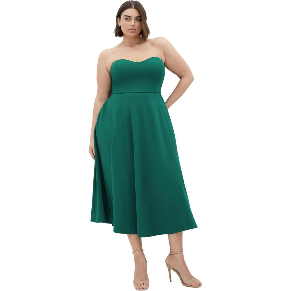 image:imageCity Chic Womens Plus Size Dress  Sweet FlareSea Green