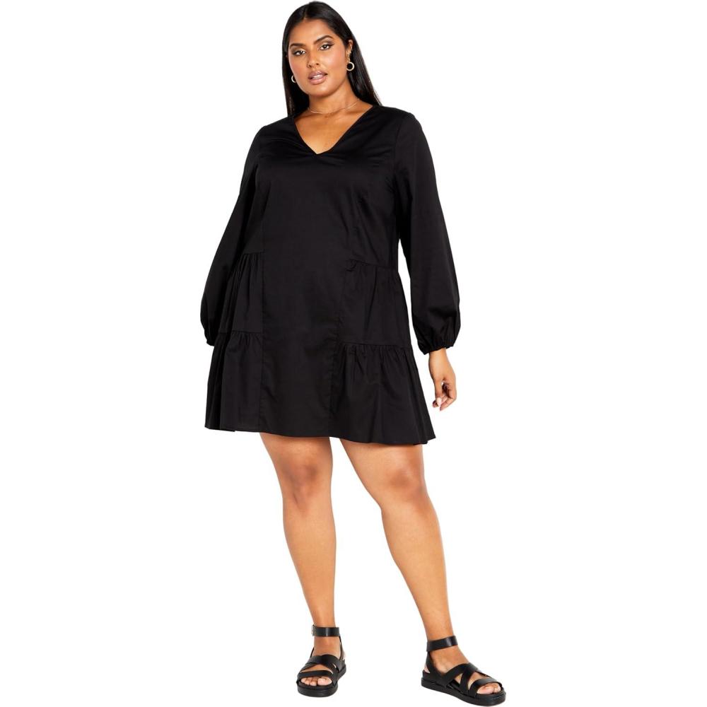 image:imageCity Chic Womens Plus Size Dress Alexia in Black Size 20Black
