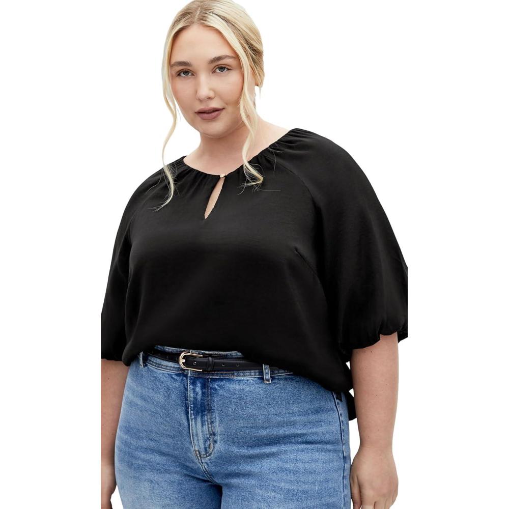 image:imageCity Chic Womens Plus Size Top AlyssiaBlack