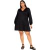image:imageCity Chic Womens Plus Size Dress Alexia in Black Size 20Black