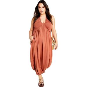 CITY CHIC Plus Size Dress, Kyla Maxi Dress(Tan)