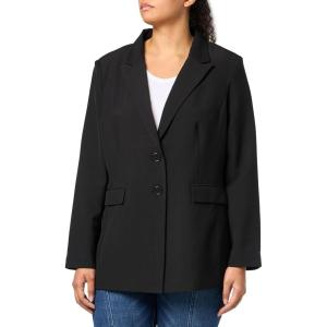 City Chic Women’s Citychic Plus Size JKT Jazmin in Black, Size 16(Black)