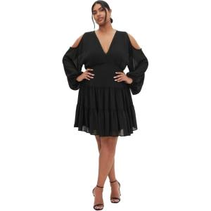 City Chic Women’s Dress – Maria(Black)