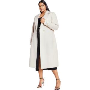 City Chic Women’s Plus Size Abby Coat(Oat)