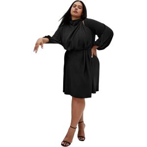 City Chic Women’s Plus Size Cocktail Dress – Jaylee Mini(Black)