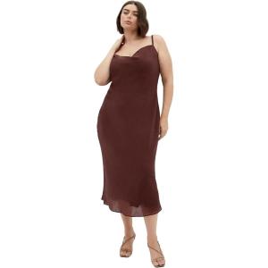 City Chic Women’s Plus Size Cocktail Dress – Kyra Slip(Chocolate)